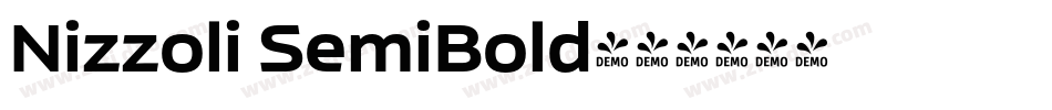 Nizzoli SemiBold字体转换